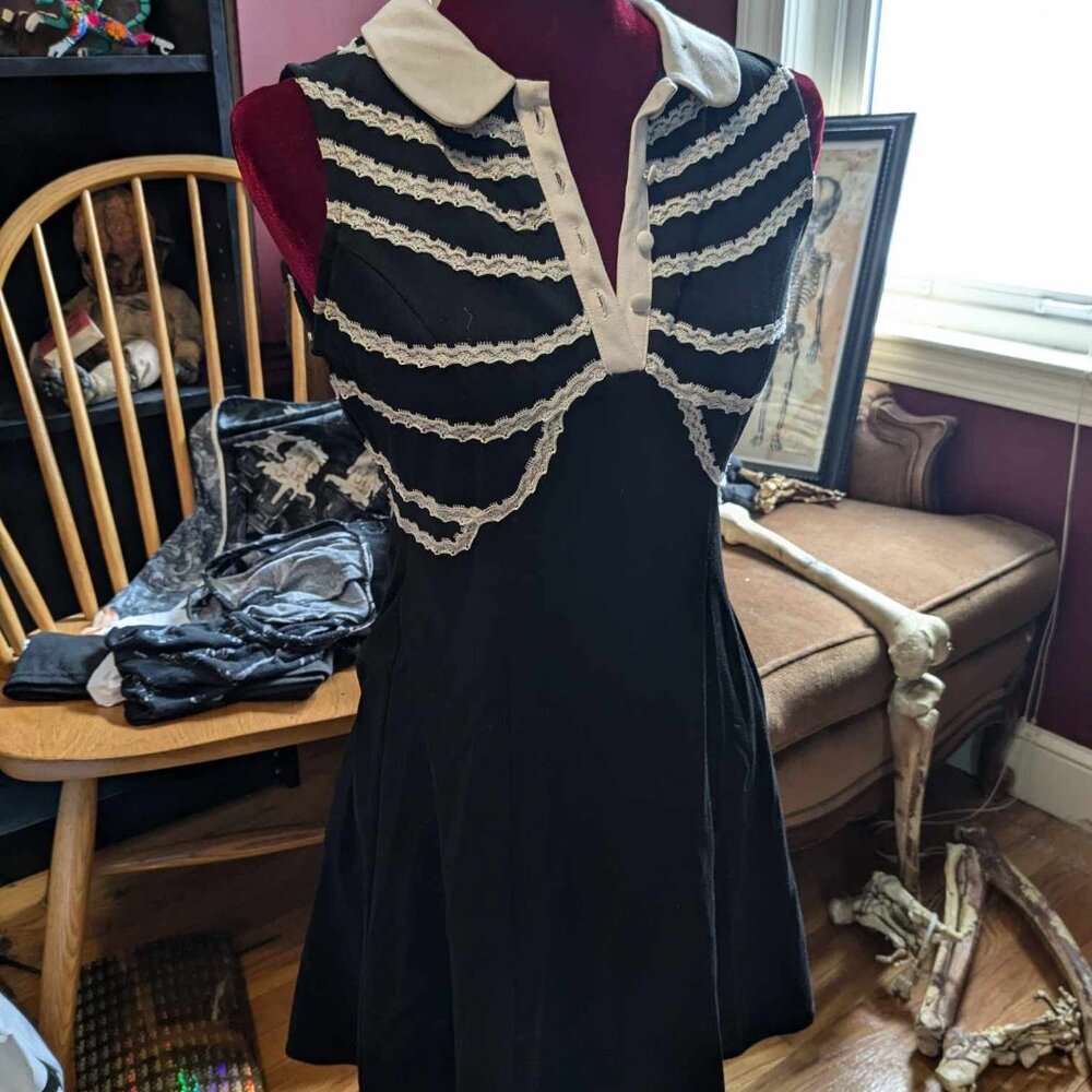 Lacey Rib Cage Sleeveless Dress